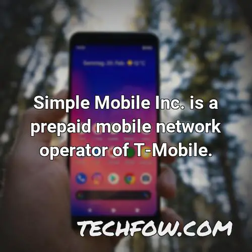 simple mobile inc is a prepaid mobile network operator of t mobile