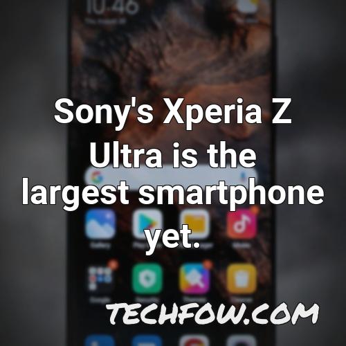 sony s xperia z ultra is the largest smartphone yet