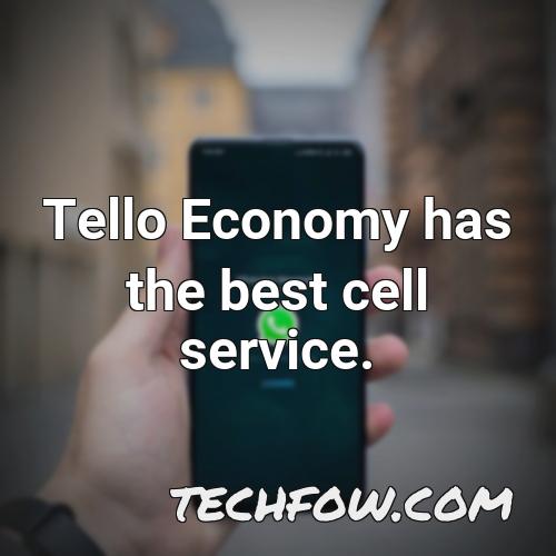 tello economy has the best cell service
