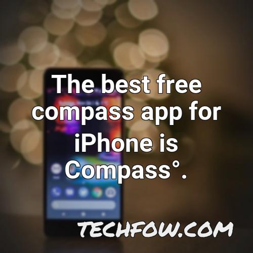 the best free compass app for iphone is compassdeg