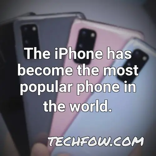 the iphone has become the most popular phone in the world
