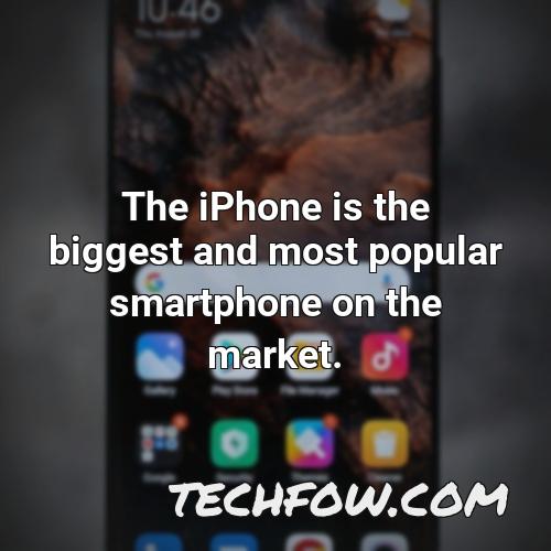 the iphone is the biggest and most popular smartphone on the market