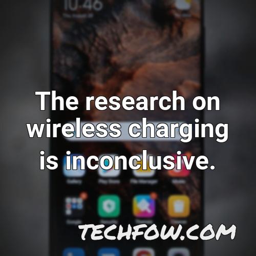 the research on wireless charging is inconclusive