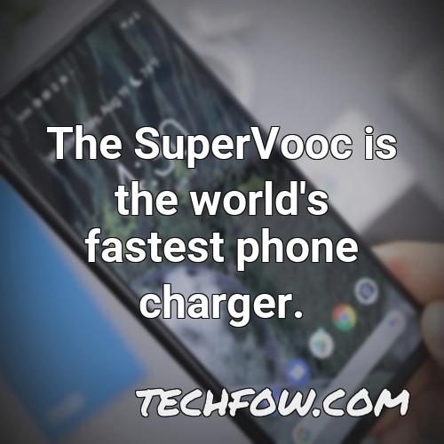 the supervooc is the world s fastest phone charger