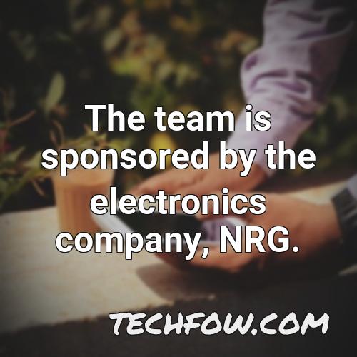 the team is sponsored by the electronics company nrg