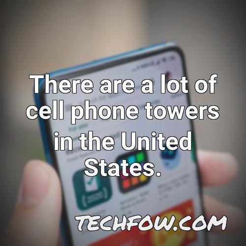 there are a lot of cell phone towers in the united states