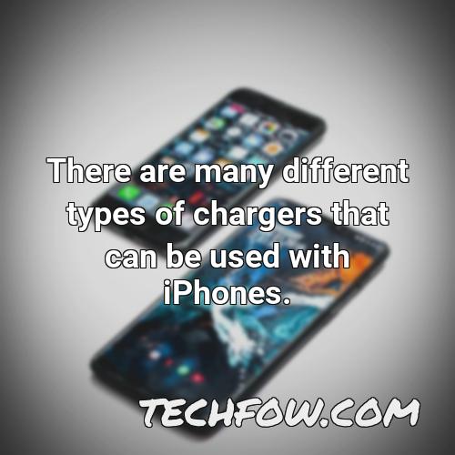 there are many different types of chargers that can be used with iphones
