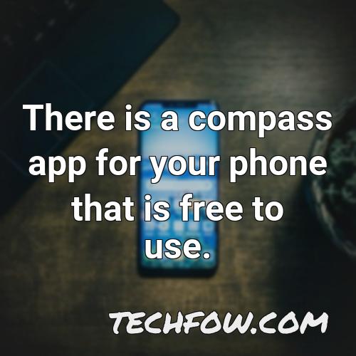 there is a compass app for your phone that is free to use