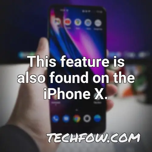 this feature is also found on the iphone