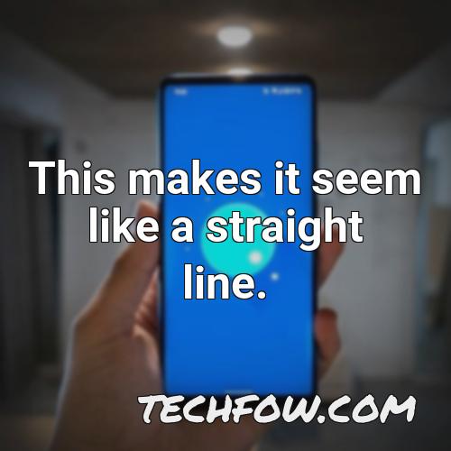 this makes it seem like a straight line