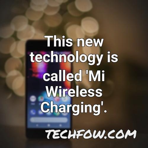 this new technology is called mi wireless charging
