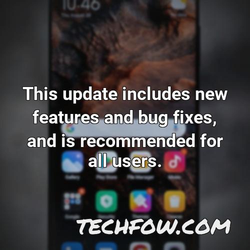 this update includes new features and bug fixes and is recommended for all users