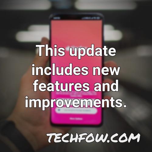 this update includes new features and improvements 3