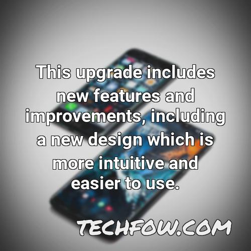 this upgrade includes new features and improvements including a new design which is more intuitive and easier to use