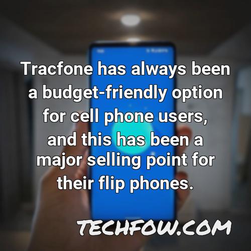 tracfone has always been a budget friendly option for cell phone users and this has been a major selling point for their flip phones