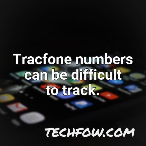 tracfone numbers can be difficult to track