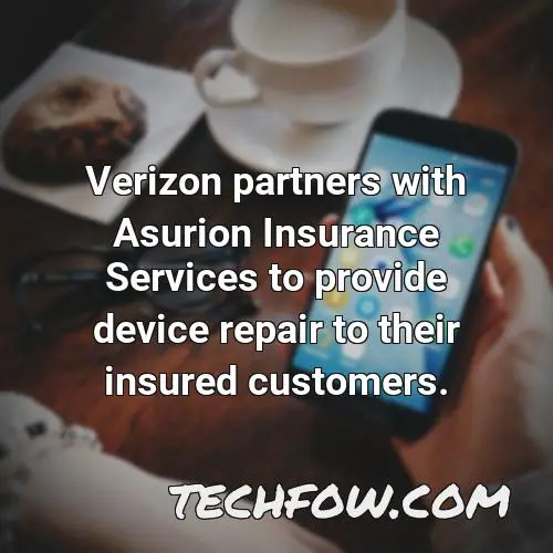 verizon partners with asurion insurance services to provide device repair to their insured customers