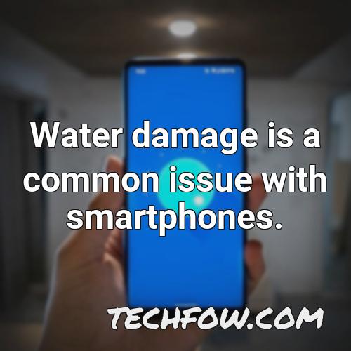 water damage is a common issue with smartphones 1