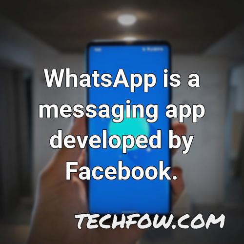 whatsapp is a messaging app developed by facebook 5