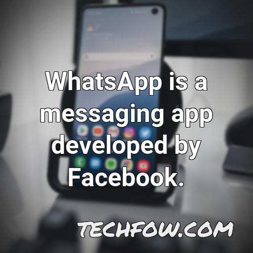 whatsapp is a messaging app developed by facebook 7