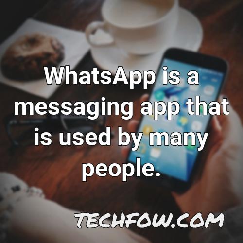 whatsapp is a messaging app that is used by many people