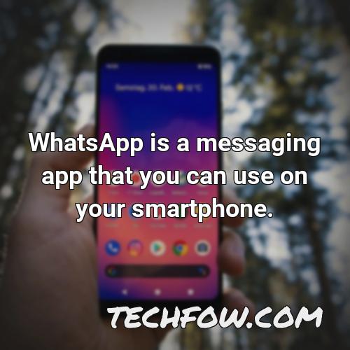 whatsapp is a messaging app that you can use on your smartphone