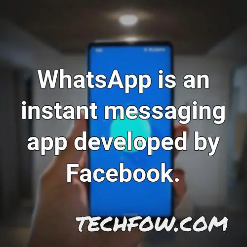 whatsapp is an instant messaging app developed by facebook
