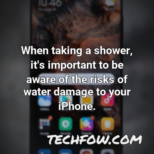 when taking a shower it s important to be aware of the risks of water damage to your iphone