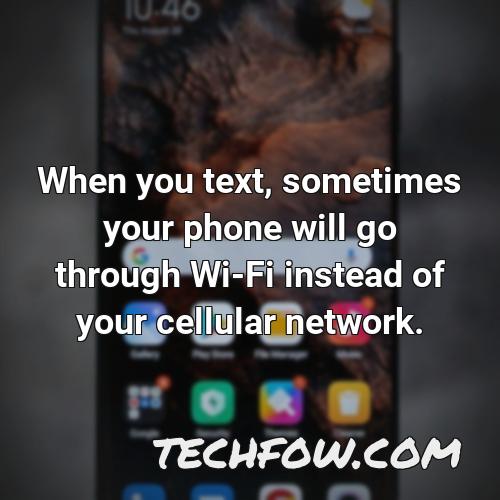 can t send text from iphone to android phone