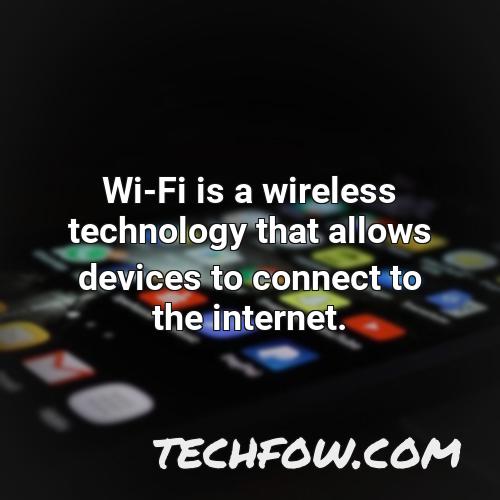 wi fi is a wireless technology that allows devices to connect to the internet 2