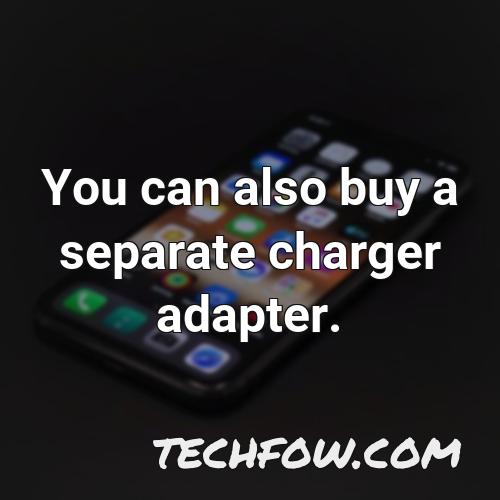 you can also buy a separate charger adapter