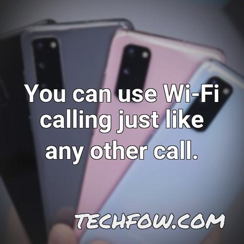 you can use wi fi calling just like any other call