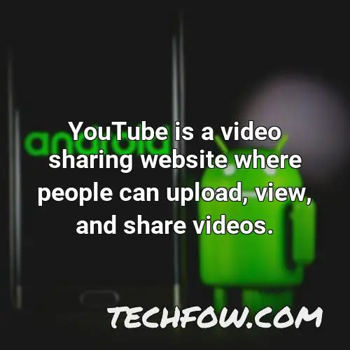 youtube is a video sharing website where people can upload view and share videos